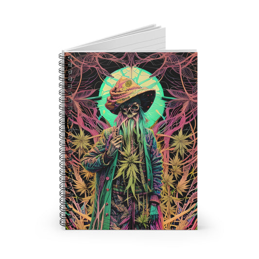 Weed Wizard Notebook No. 2  - Spiral Ring 118 Page Notebook Gift - Document Your Creative Cannabis Journey!