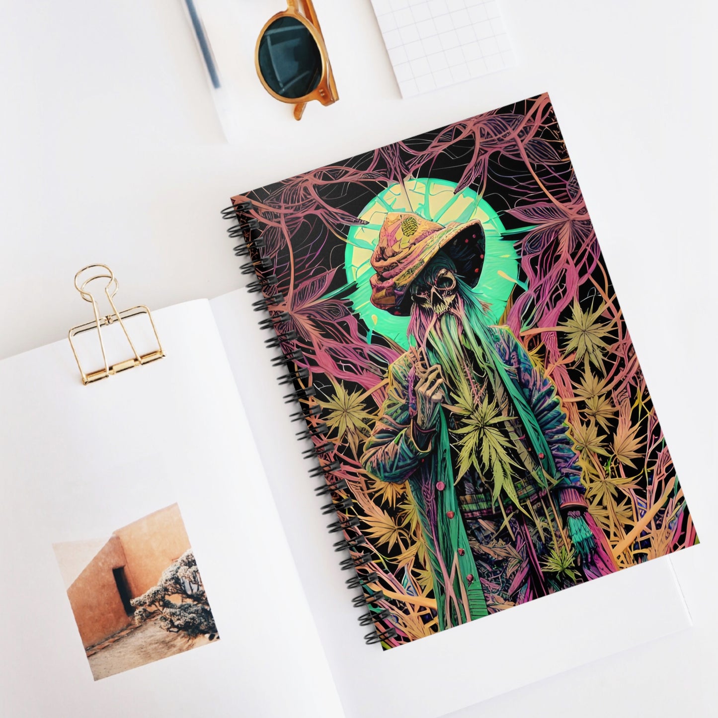 Weed Wizard Notebook No. 2  - Spiral Ring 118 Page Notebook Gift - Document Your Creative Cannabis Journey!
